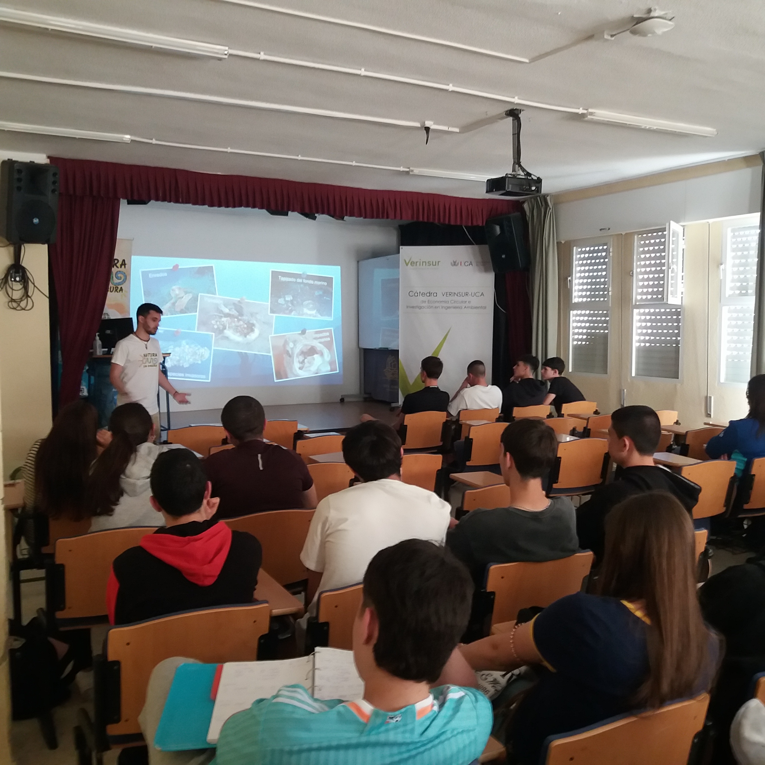 "Natura sin Basura" y el IES La Bahía promueven la educación ambiental en San Fernando con el apoyo de la Cátedra VERINSUR-UCA de Economía Circular e Investigación en Ingeniería Ambiental